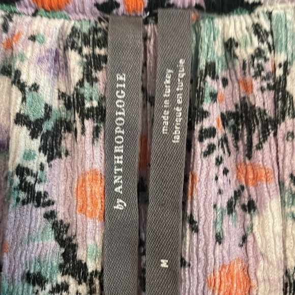 Anthropologie Women Tank Top Medium Black & Pink Chalmers Floral Cottagecore - Picture 11 of 16